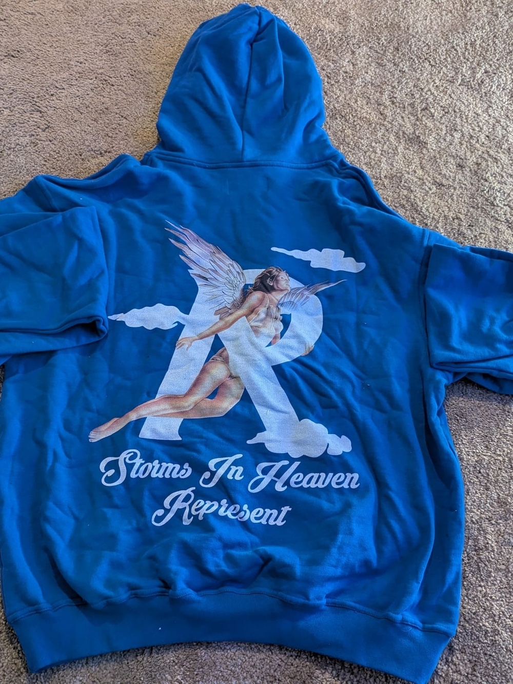 Represent Brand Blue Hoodie - Bold Royal Blue
